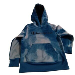 EUC: Boys' Champion sz 5/6 Blue Tie-Dye Pullover Hoodie
